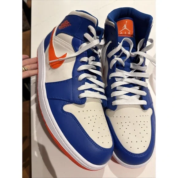 New Nike Air Jordan 1 Mid Knicks Gators Blue 18 Mens Wheaties FD1029-400 2023